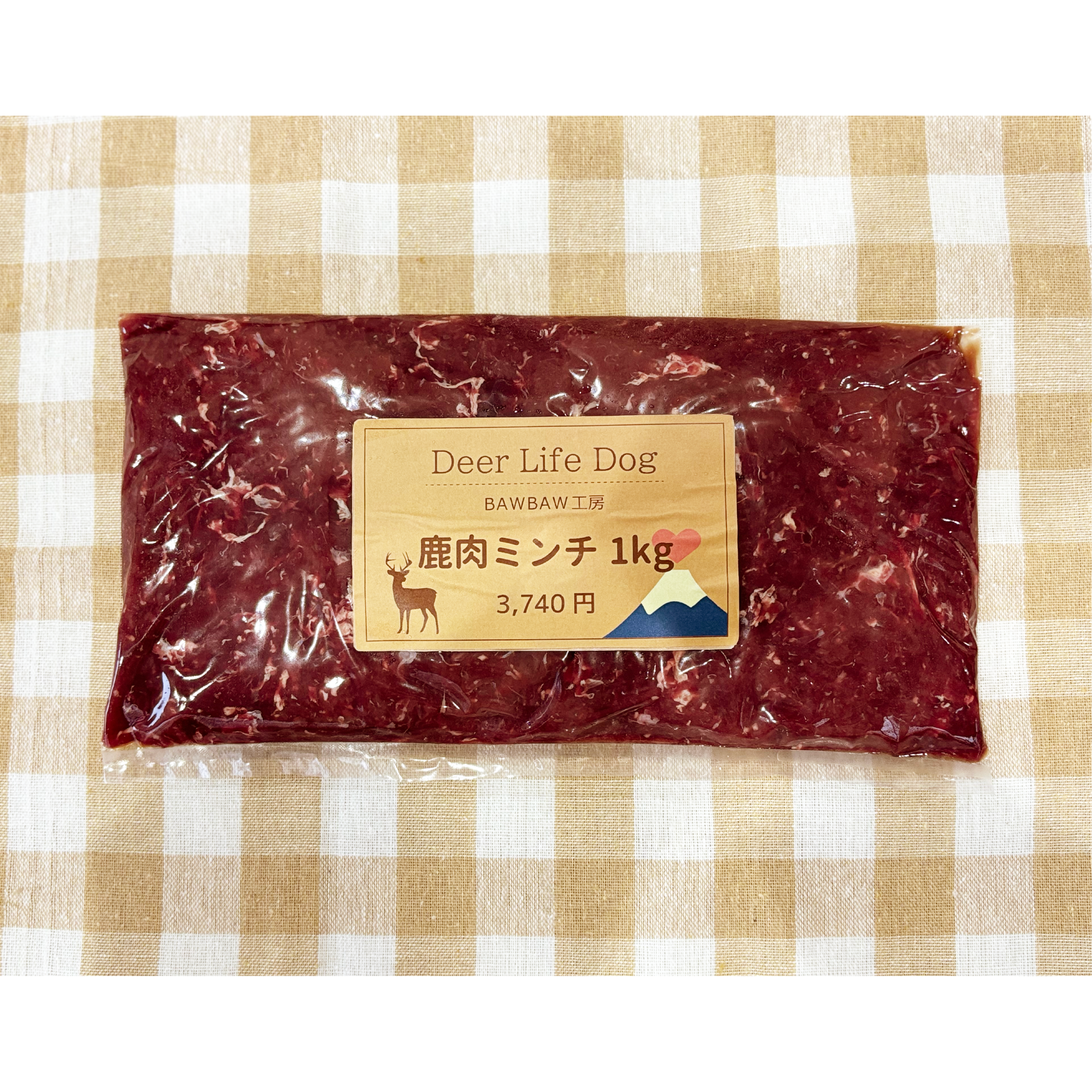 鹿肉ミンチ（生）1kgの商品画像